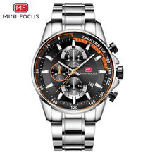 Load image into Gallery viewer, Blue Watch Men Quartz Clock Metal Strap Multi function Calendar Sports Watch