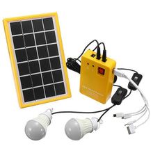 Load image into Gallery viewer, Solar Light Lithium Solar Power Panel Generator Kit Small Home System 3 LED Bulb Highlight Energy Saving Light Solar Lighting