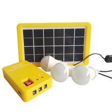 Load image into Gallery viewer, Solar Light Lithium Solar Power Panel Generator Kit Small Home System 3 LED Bulb Highlight Energy Saving Light Solar Lighting