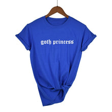 Load image into Gallery viewer, Summer Fashion Tumblr Goth Princess Graphic Grunge Shirts Tees Tops Women Short Sleeve O-neck Shirt Harajuku Ullzang Clothes
