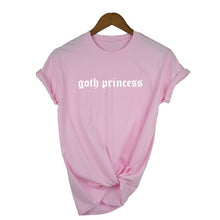 Load image into Gallery viewer, Summer Fashion Tumblr Goth Princess Graphic Grunge Shirts Tees Tops Women Short Sleeve O-neck Shirt Harajuku Ullzang Clothes