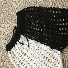 Load image into Gallery viewer, Knitted Hollow Out Pants See Through Crochet Straight Pant Hollow Out Fishnet Wide Leg Pants