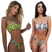 Load image into Gallery viewer, Snakeskin Bikini Women Swimwear Leopard Bikini Women