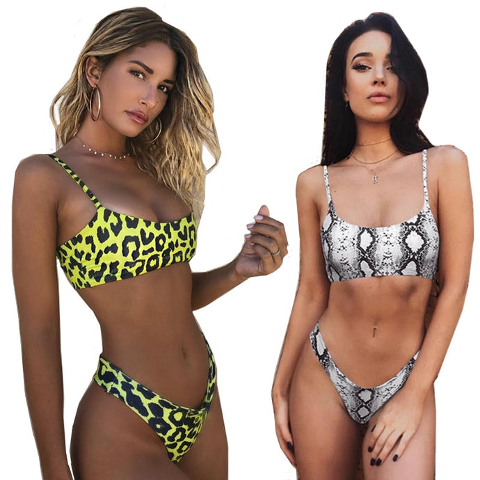 Snakeskin Bikini Women Swimwear Leopard Bikini Women