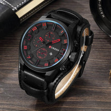 Load image into Gallery viewer, Men Watches Waterproof Top Brand Luxury Calendar Fashion Clock Leather Sport Military Men Wristwatch