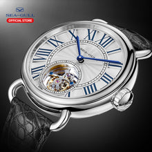 Load image into Gallery viewer, seagull watch tourbillon mechanical watch Couple watch stainless steel watch transparent watch skeleton watches luxury brand