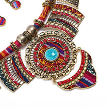 Load image into Gallery viewer, Fashion Jewelry National style resin  necklace and earrings two-piece jewelry sets for woman costume ethnic trendy jewelry set