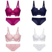 Load image into Gallery viewer, Push Up Bra Set Sexy Lingerie Underwear Women Panties And Bralette Underclothes Female Underwear  Embroidery Cotton Bralet Set