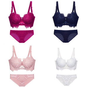 Push Up Bra Set Sexy Lingerie Underwear Women Panties And Bralette Underclothes Female Underwear  Embroidery Cotton Bralet Set