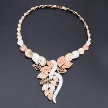 Load image into Gallery viewer, Beaded Necklace Earrings Set Nigerian Woman Wedding Jewelry Set Brand Dubai Gold Colorful Jewelry Sets