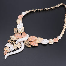 Load image into Gallery viewer, Beaded Necklace Earrings Set Nigerian Woman Wedding Jewelry Set Brand Dubai Gold Colorful Jewelry Sets