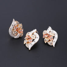 Load image into Gallery viewer, Beaded Necklace Earrings Set Nigerian Woman Wedding Jewelry Set Brand Dubai Gold Colorful Jewelry Sets