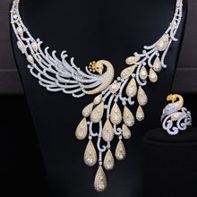 Load image into Gallery viewer, GODKI Luxury Phoenix 4PCS African Necklace Earring Sets Zircon Jewelry Sets For Women Wedding Indian Nigerian Party Jewelry Set