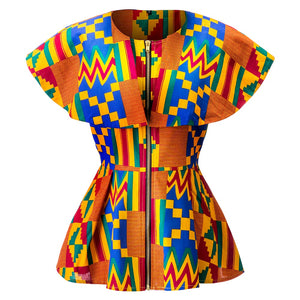 Women Kente Cloth Traditional Fashion African Print