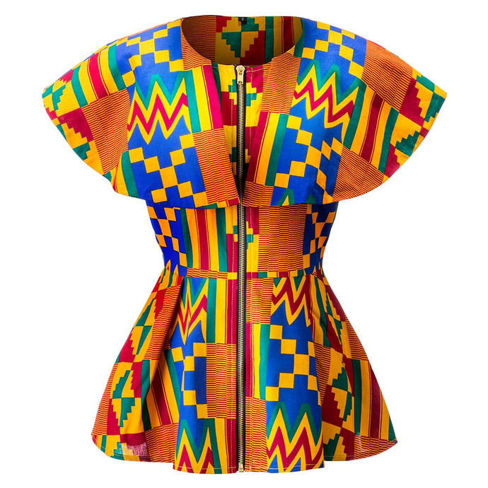 Women Kente Cloth Traditional Fashion African Print