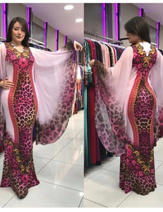 Leopard Print Printing Dress clothing African dresses for women