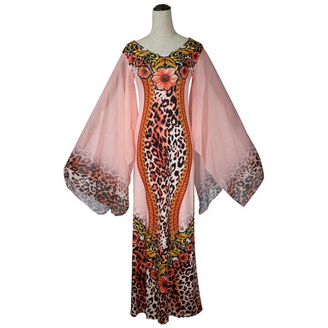 Leopard Print Printing Dress clothing African dresses for women