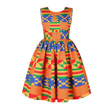 Load image into Gallery viewer, Women Traditional African Clothing Dashiki For Children Cute Sundress Elegant Children Print Summer Ball Gown