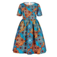 Load image into Gallery viewer, Women Traditional African Clothing Dashiki For Children Cute Sundress Elegant Children Print Summer Ball Gown