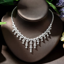 Load image into Gallery viewer, Bridal Necklace and Earring Set Leaf Shape African Jewelry Set Nigerian Wedding set