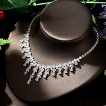 Load image into Gallery viewer, Bridal Necklace and Earring Set Leaf Shape African Jewelry Set Nigerian Wedding set