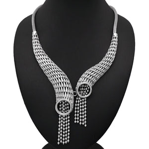 Nigerian Bridal Jewelry Set Flower Pendant Necklace Set Dubai silver Jewelry Sets