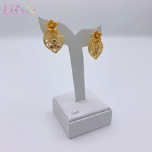 Load image into Gallery viewer, Nigerian Wedding African Jewelry Set Dubai Gold Necklace for Women