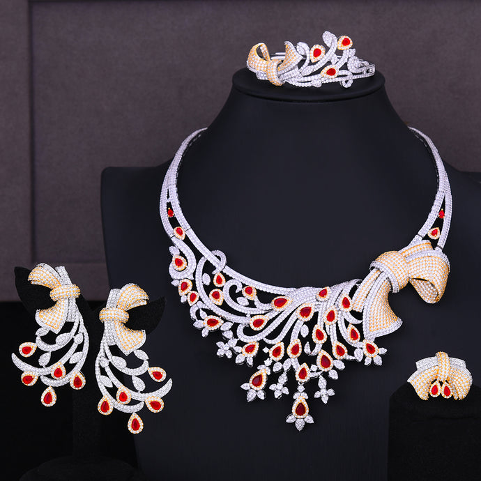 Nigerian Jewelry sets For Women Wedding Indian Bridal Jewelry Sets