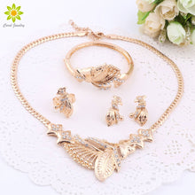 Load image into Gallery viewer, African Jewelry Sets  Gold Color Nigerian Wedding African Beads For Women Crystal Jewelry Wedding Bridal Jewelry Set