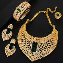 Load image into Gallery viewer, GODKI BIG Super Luxury Chokers 4PC African Necklace Zircon Jewelry Sets For Women Wedding Indian Nigerian Party Jewelry Set 2020