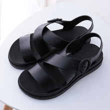 Load image into Gallery viewer, MCCKLE Flat Sandals Women Shoes Gladiator Open Toe Buckle Soft Jelly Sandals Female Casual Women&#39;s Flat Platform Beach Shoes