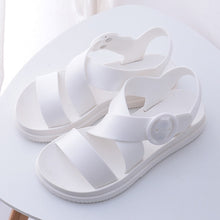 Load image into Gallery viewer, MCCKLE Flat Sandals Women Shoes Gladiator Open Toe Buckle Soft Jelly Sandals Female Casual Women&#39;s Flat Platform Beach Shoes