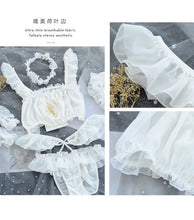 Load image into Gallery viewer, Sexy lingerie Kawaii maid Lace Costume Babydoll Erotic Uniform Sex product cosplay Clothing Deep V Neck Temptation Kitty