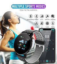 Load image into Gallery viewer, Fitness Bracelet Blood Pressure Measurement Smart Band Waterproof Fitness Tracker Watch Women Men Heart Rate Monitor Smartband