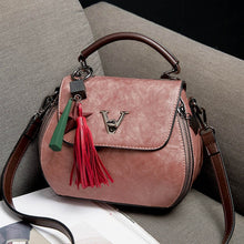 Load image into Gallery viewer, 2020 Genuine Leather Women Bags V letters Designer Handbags Luxury Lady Shoulder Crossbody Bag Tassel Women Brand Messenger Bag