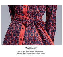 Load image into Gallery viewer, Make spot - loose big European and American fashion joker positioning printed long summer dress shirts