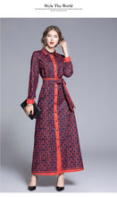 Load image into Gallery viewer, Make spot - loose big European and American fashion joker positioning printed long summer dress shirts