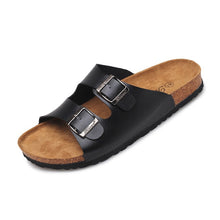 Load image into Gallery viewer, Men &amp; Women Cork Fashion Sandals 2020 Casual Summer Beach Gladiator Buckle Two Straps Shoe Flat Slippers Dropshipping