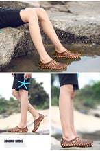 Load image into Gallery viewer, Men Sandals 2020 Hole Male Shoes Croc Green Garden Casual Clogs For Summer Swimming Jelly Adult Hollow-out Beach Men Sandals