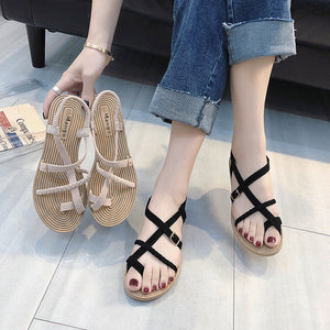 Luxury Women Sandals 2020 Summer Flats Shoes Platform Beach Sandalias Female Plus Size FlipFlops Ladies Soft Bottom Slides Mules