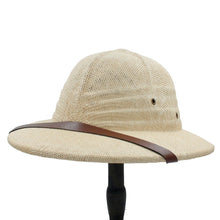 Load image into Gallery viewer, Helmet Pith Fedora Hats For Women Men Vietnam War Army Sun Hat Dad Boater Bucket Hats Safari Jungle Miners Cap