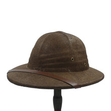 Load image into Gallery viewer, Helmet Pith Fedora Hats For Women Men Vietnam War Army Sun Hat Dad Boater Bucket Hats Safari Jungle Miners Cap