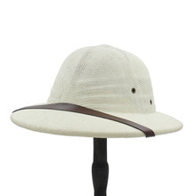 Load image into Gallery viewer, Helmet Pith Fedora Hats For Women Men Vietnam War Army Sun Hat Dad Boater Bucket Hats Safari Jungle Miners Cap