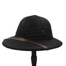 Load image into Gallery viewer, Helmet Pith Fedora Hats For Women Men Vietnam War Army Sun Hat Dad Boater Bucket Hats Safari Jungle Miners Cap