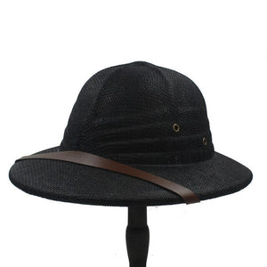 Helmet Pith Fedora Hats For Women Men Vietnam War Army Sun Hat Dad Boater Bucket Hats Safari Jungle Miners Cap