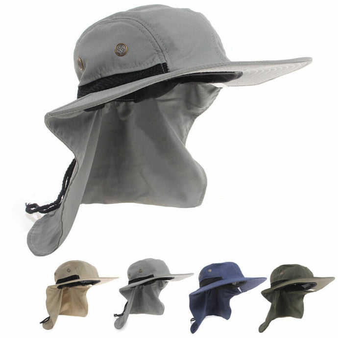 Unisex Outdoor Casual Sun Hat For Women Men Fishing Hiking Safari Outdoor Camping Visor Hat UV Protection Quick Drying Hat Cap