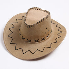Load image into Gallery viewer, Fashion Western Cowboy Hat Large Brimmed Hat for Men or Female Western Hat cowboy cap