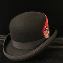 Load image into Gallery viewer, Wool Felt Derby Bowler Hat Men Women Dress Tuxedo Costume Steampunk Derby Cap 4Szie S M L XL