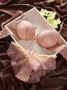 Details about New Womens Sexy Underwear Satin Print Lace Embroidery Bra Sets Panties BC Cup