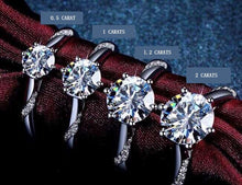 Load image into Gallery viewer, [MeiBaPJ Moissanite,Carats Super Hot Selling, Comparable to Diamonds, Exquisite Craftsmanship